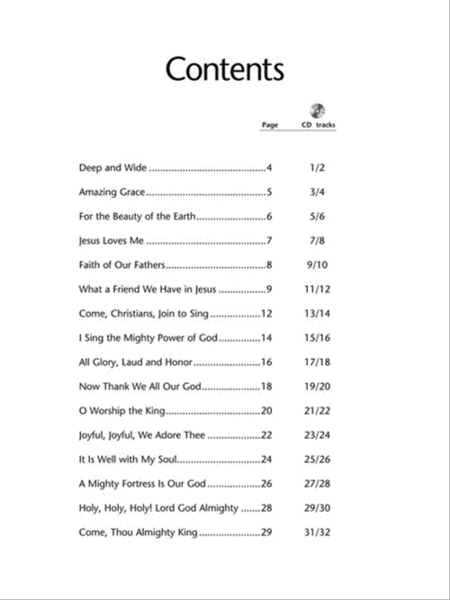Traditional Hymns Book 1 Piano Method scores gallery preview page 2