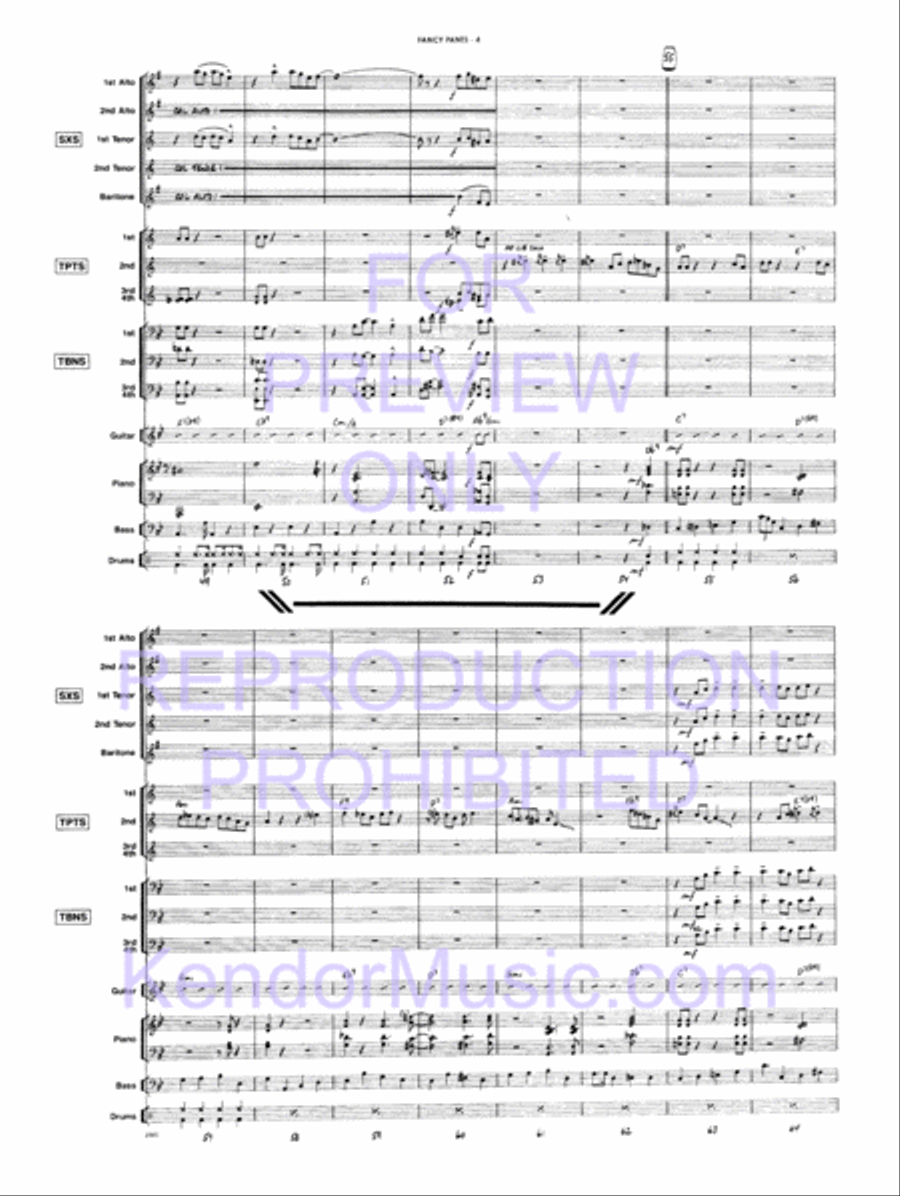 Fancy Pants Jazz Ensemble scores gallery preview page 7