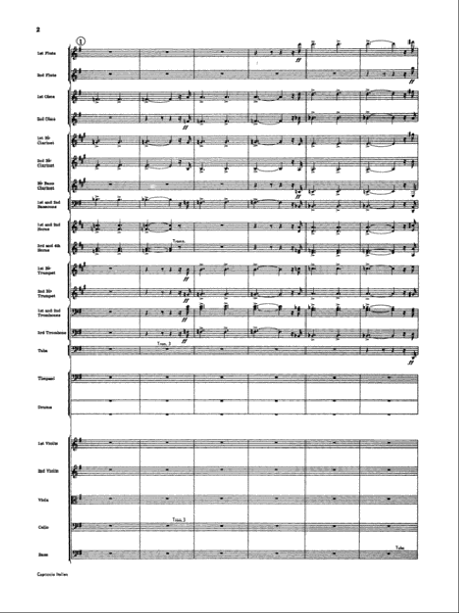 Capriccio Italienne: Score Full Orchestra scores gallery preview page 2