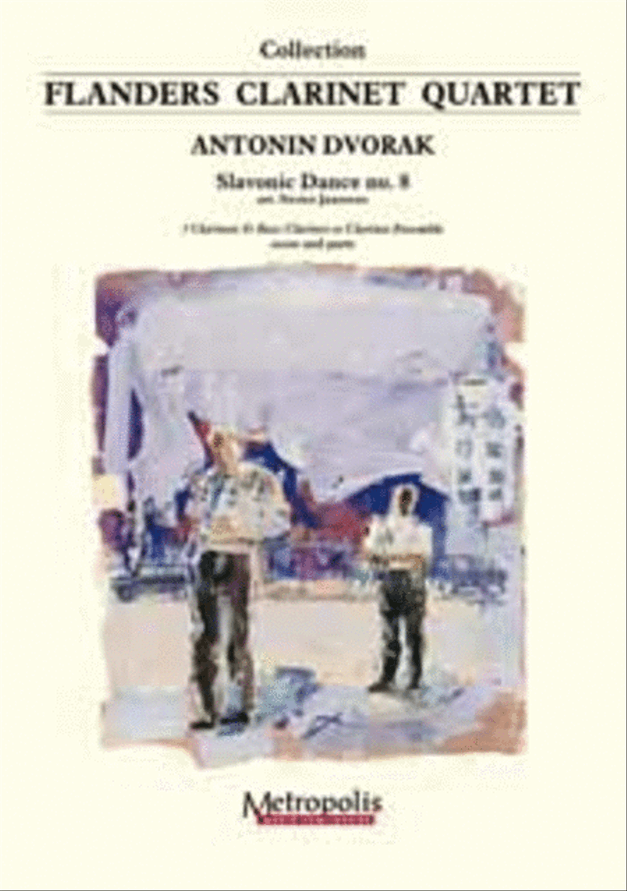 Slavonic Dance, Op.46 nr.8 for Clarinet Quartet Clarinet Quartet scores gallery preview page 1