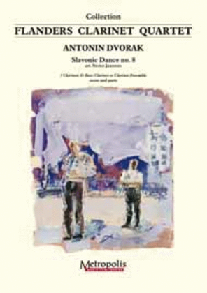 Book cover for Slavonic Dance, Op.46 nr.8 for Clarinet Quartet