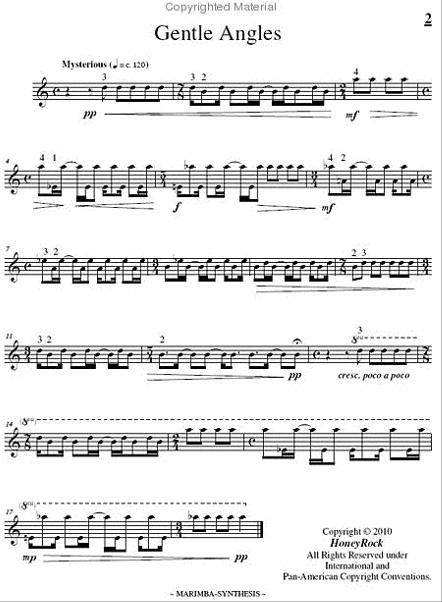 Marimba-Synthesis Marimba-Synthesis Marimba scores gallery preview page 5