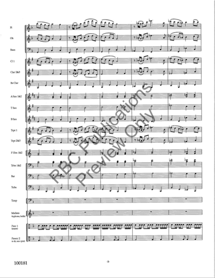 Symphonic Essay (Score) Concert Band scores gallery preview page 5