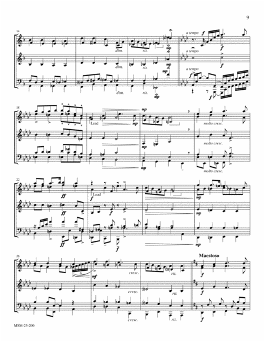 Once in Royal David's City (Irby) Brass Quintet scores gallery preview page 2