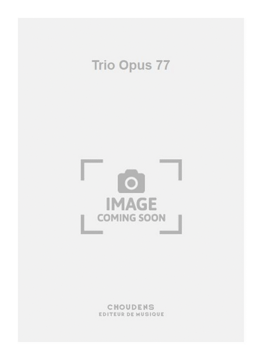 Trio Opus 77 Flute scores gallery preview page 1