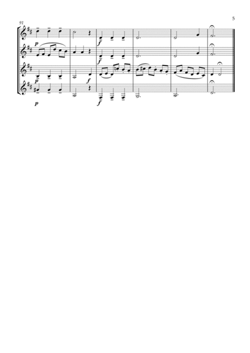 German Dance in C - Clarinet Quartet image number null