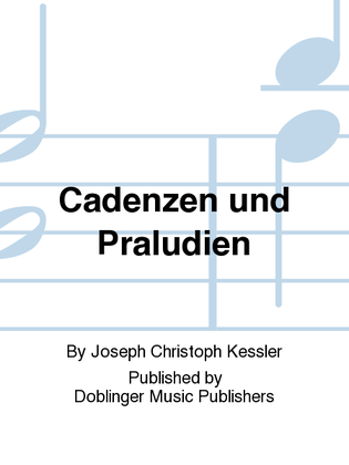 Book cover for Cadenzen und Praludien