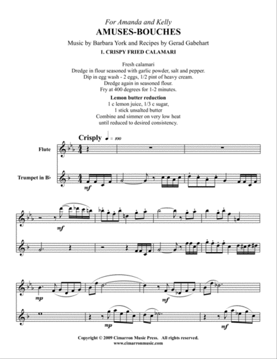 Amuses-Bouches Flute scores gallery preview page 2