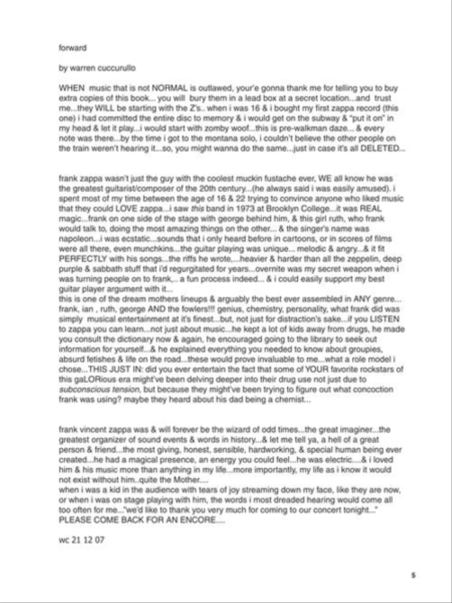 Frank Zappa – Over-Nite Sensation Electric Guitar scores gallery preview page 4