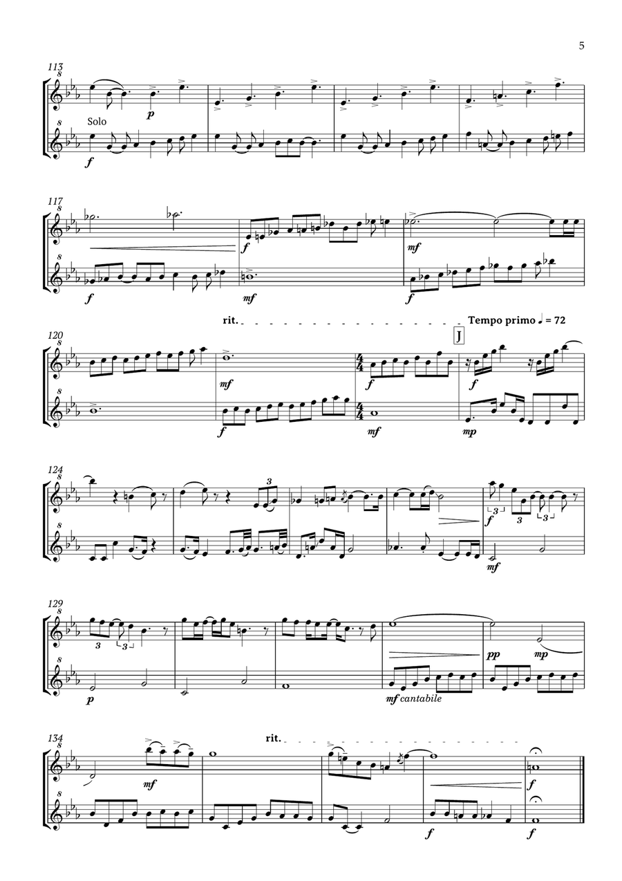 Bohemian Rhapsody Woodwind Duet scores gallery preview page 6