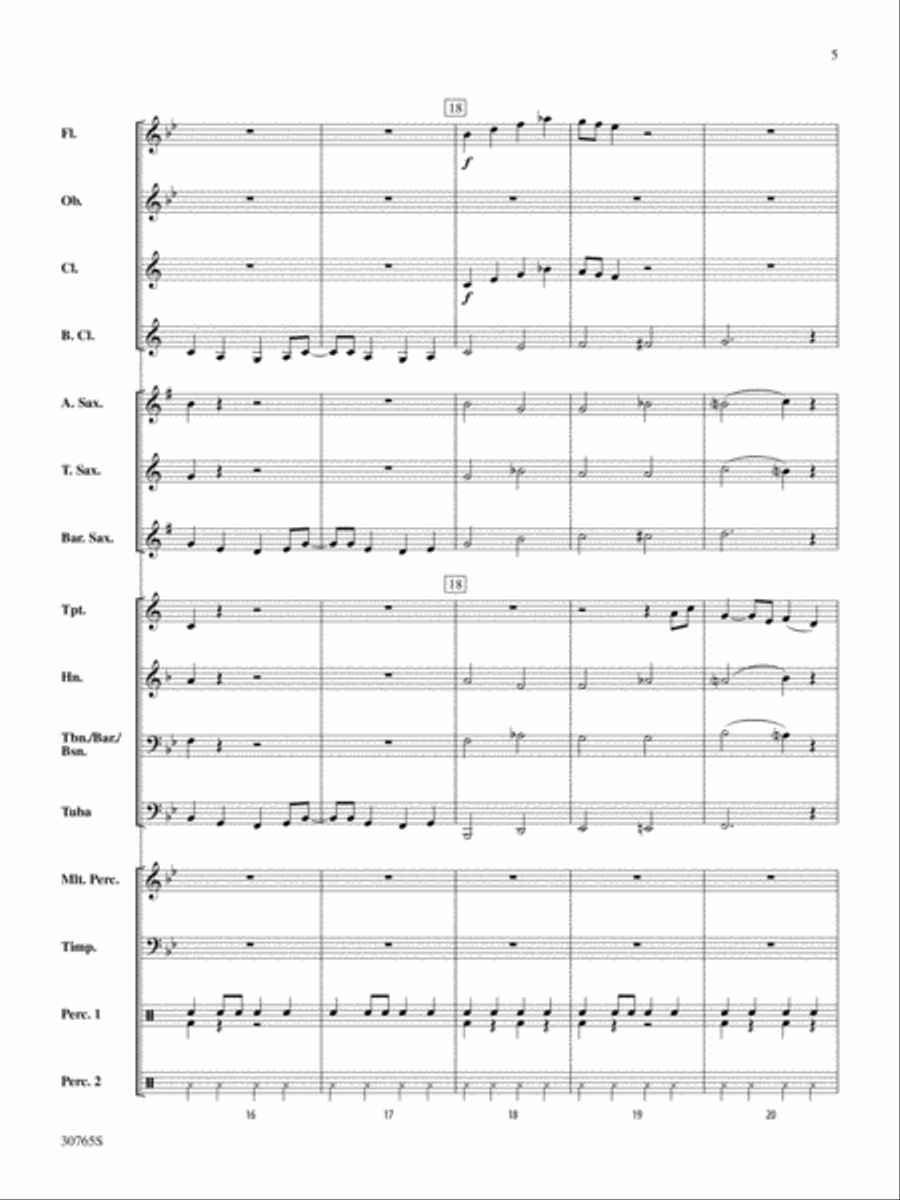 Two and a Half Men (Main Theme): Score Concert Band scores gallery preview page 5