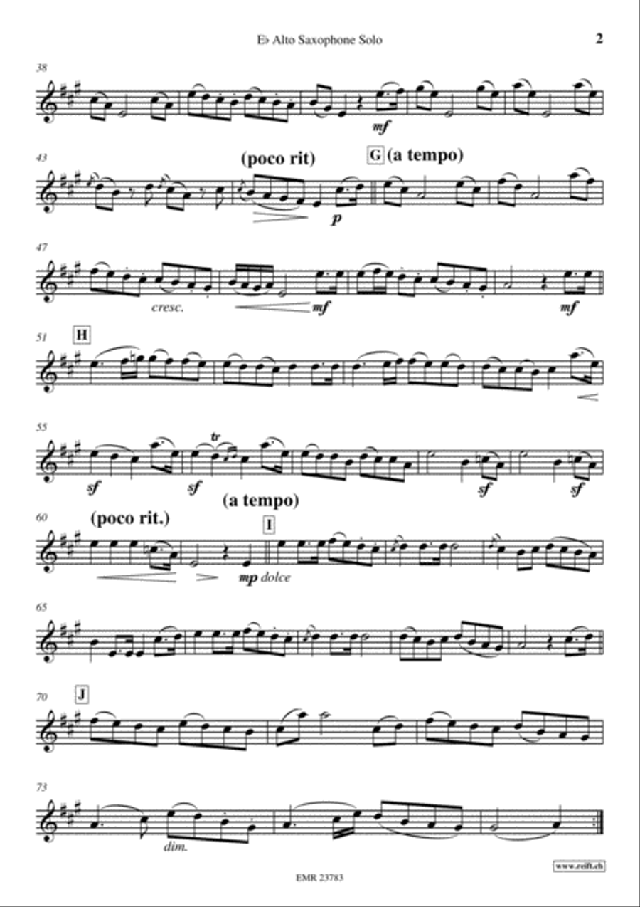 Serenade Alto Saxophone scores gallery preview page 3