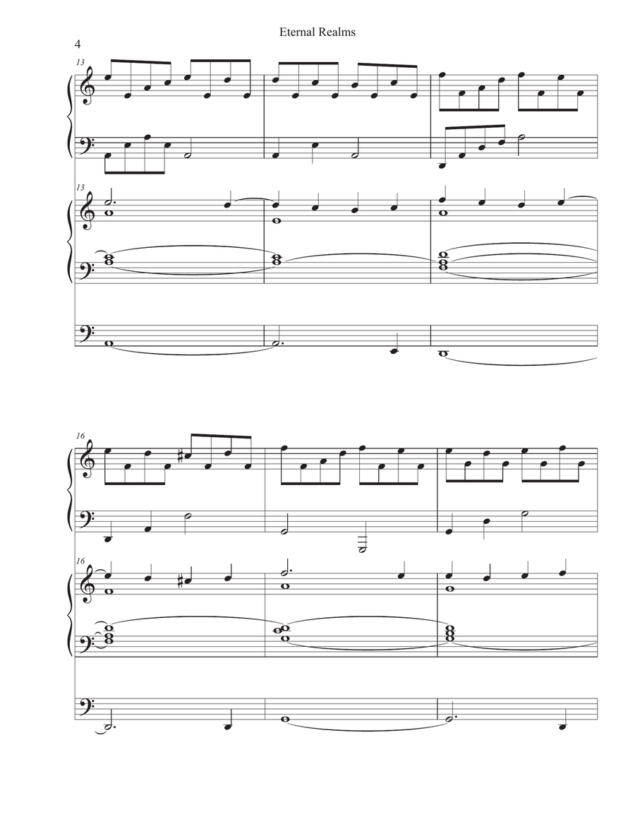 Eternal Realms - Piano & Organ Piano scores gallery preview page 4