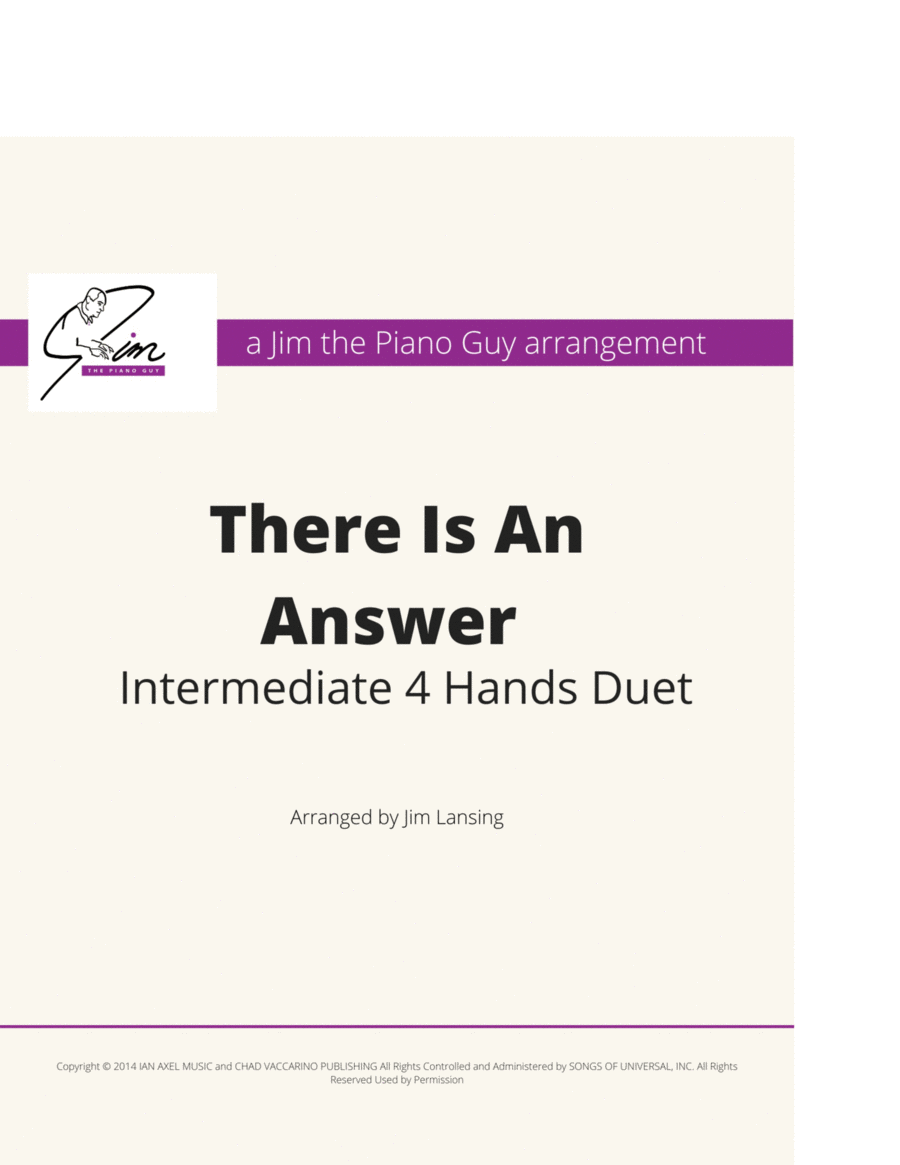 There Is An Answer Piano Method scores gallery preview page 1