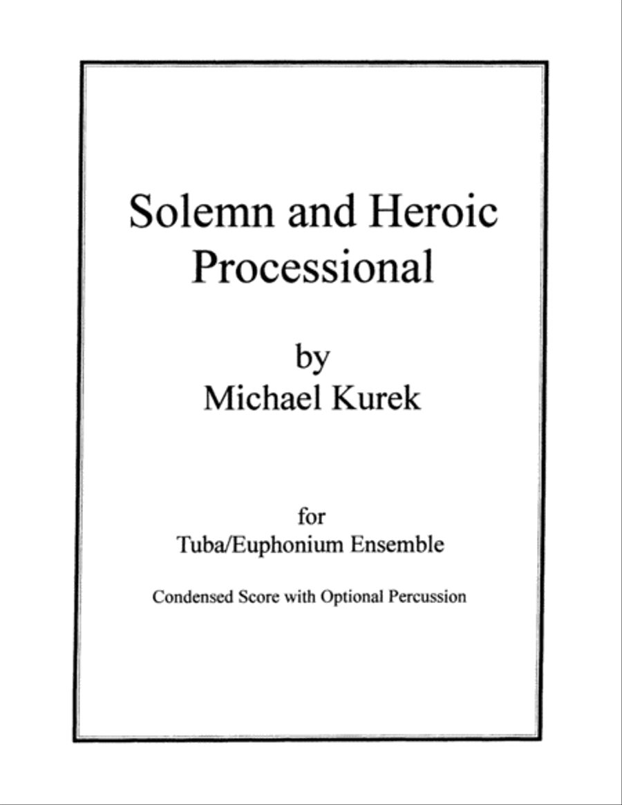 Solemn and Heroic Processional Tuba scores gallery preview page 2