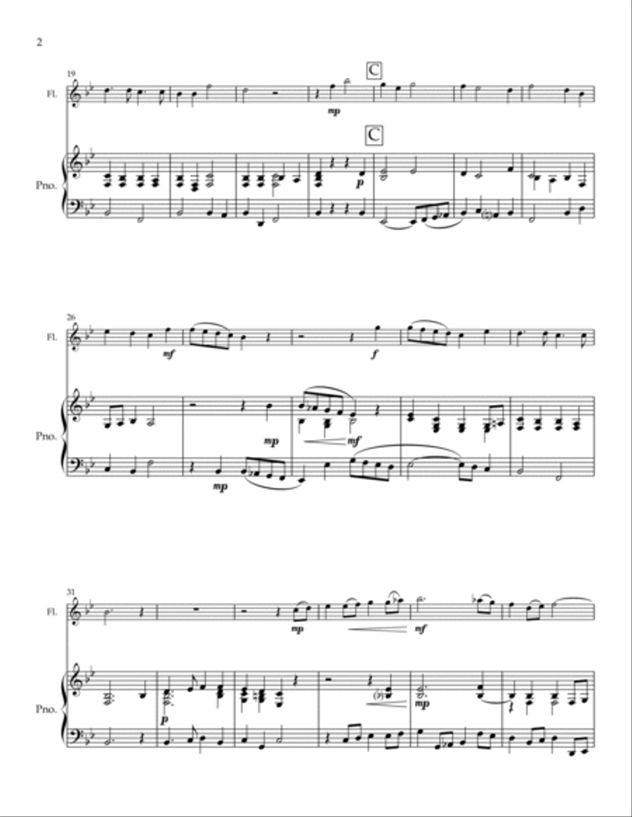 It Was a Lover and His Lass Flute Solo scores gallery preview page 2