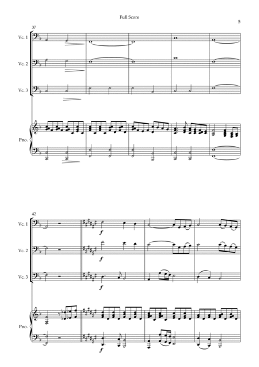 You Raise Me Up You Raise Me Up Piano Quartet scores gallery preview page 5
