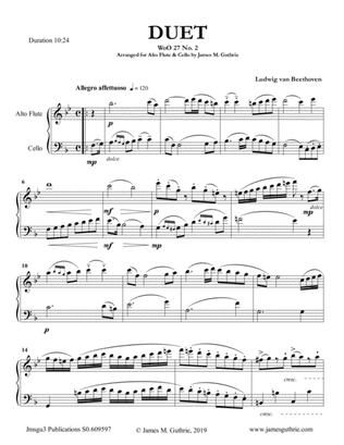Beethoven: Duet WoO 27 No. 2 for Alto Flute & Cello