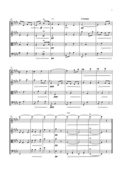 Salut D’amour (String Quartet) - Edward Elgar image number null