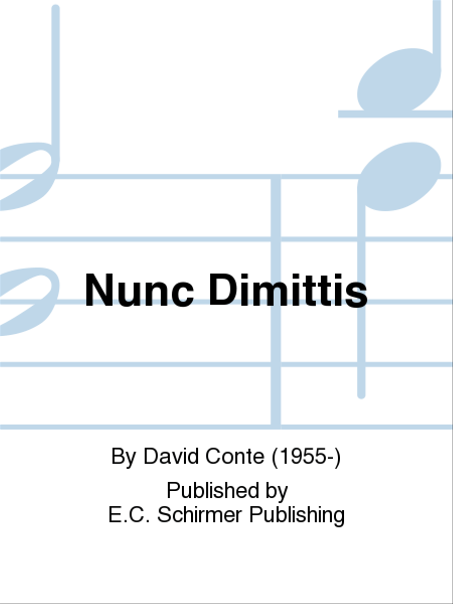 Nunc Dimittis (Now Let Thy Servant Depart in Peace) image number null