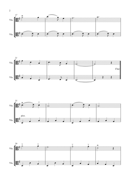 Silent Night (for viola duet, suitable for grades 1-5) image number null