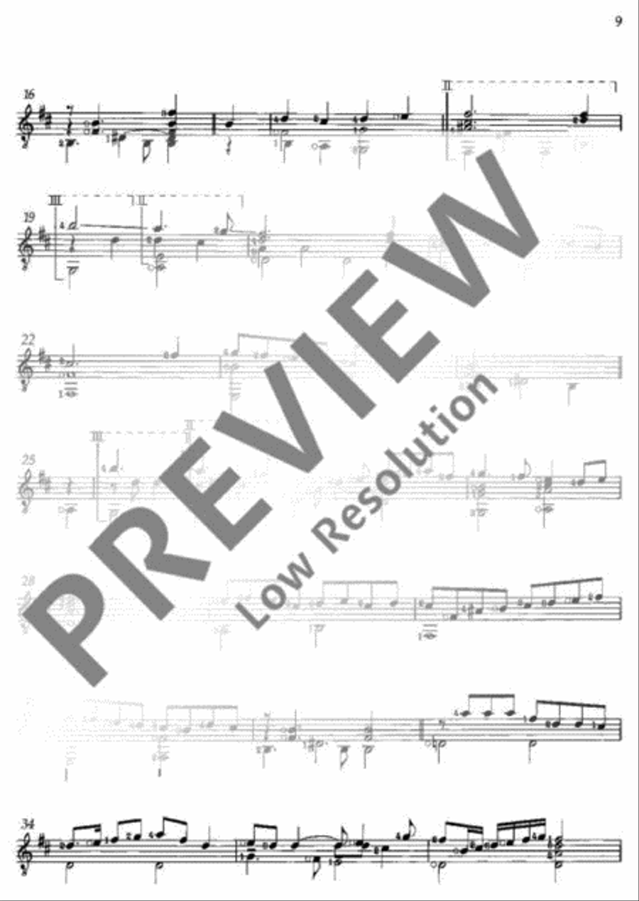Anthology of Selected Pieces Classical Guitar scores gallery preview page 14