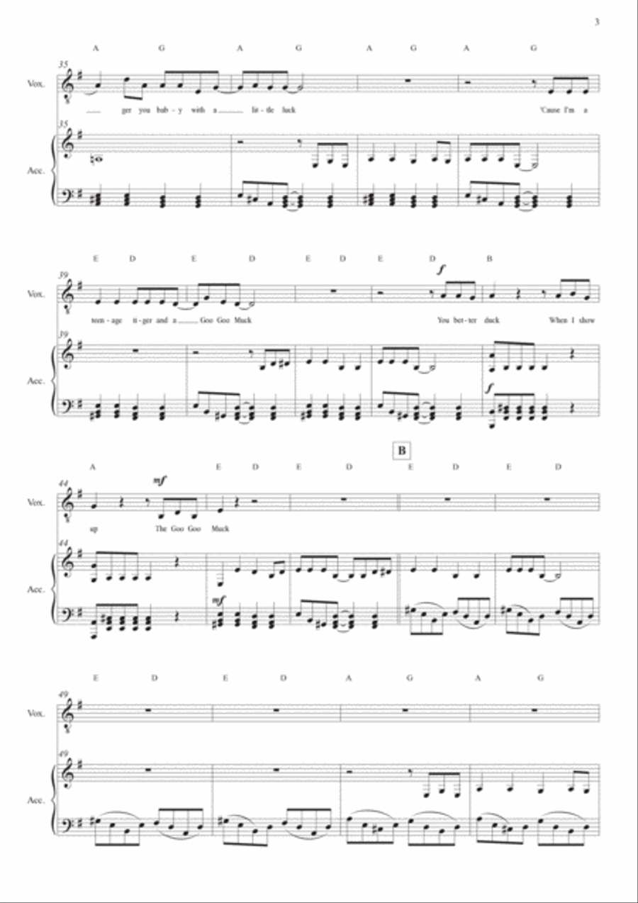 Goo Goo Muck Piano scores gallery preview page 3