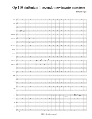 Sinfonia n 1 Op 110 Secondo Movimento Maestoso