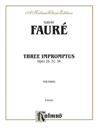Book cover for Three Impromptus