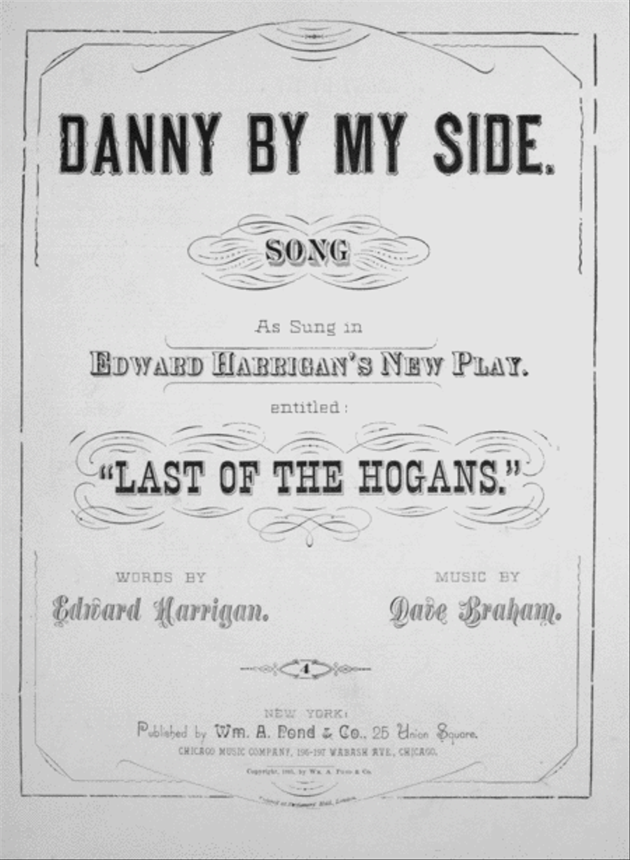 Danny By My Side. Song Voice scores gallery preview page 1