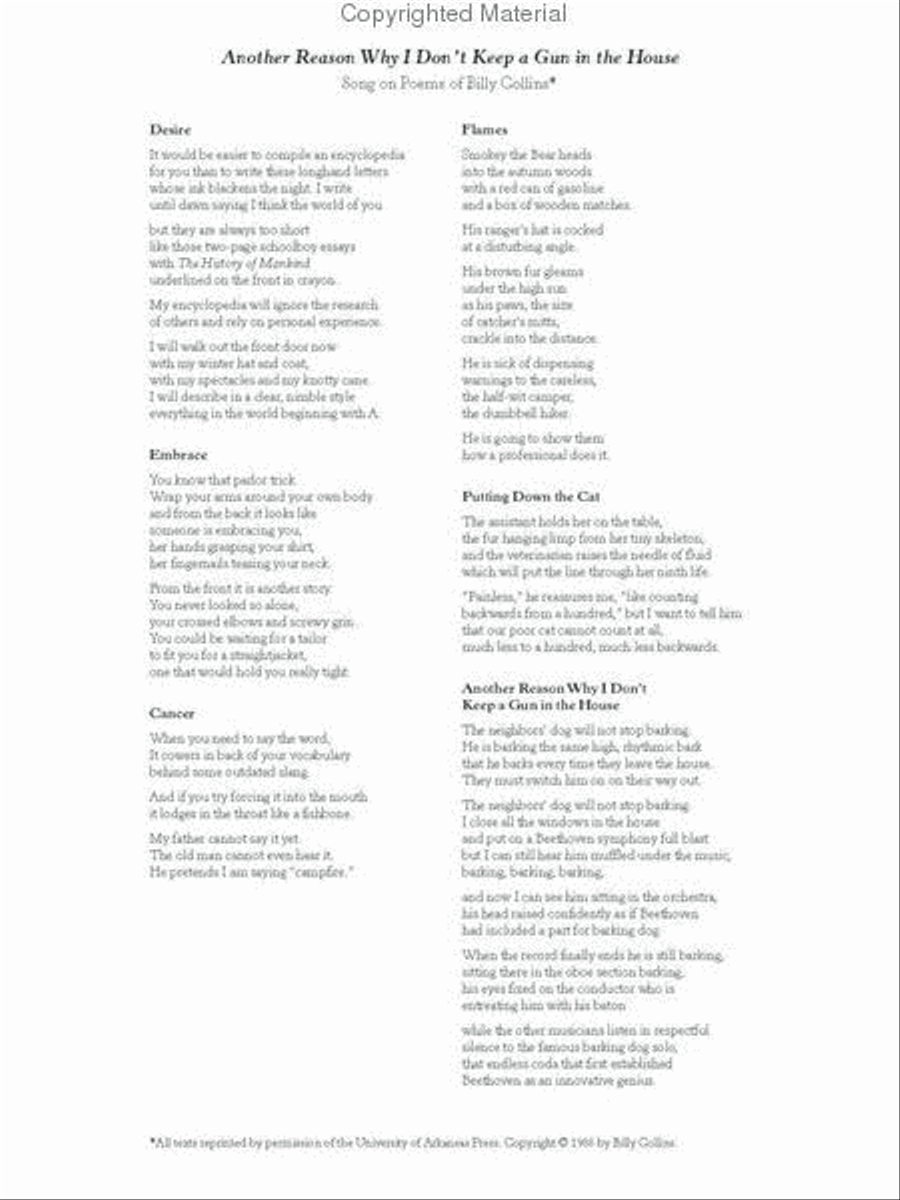 Another reason why I don't keep a gun in the house Voice Solo scores gallery preview page 5