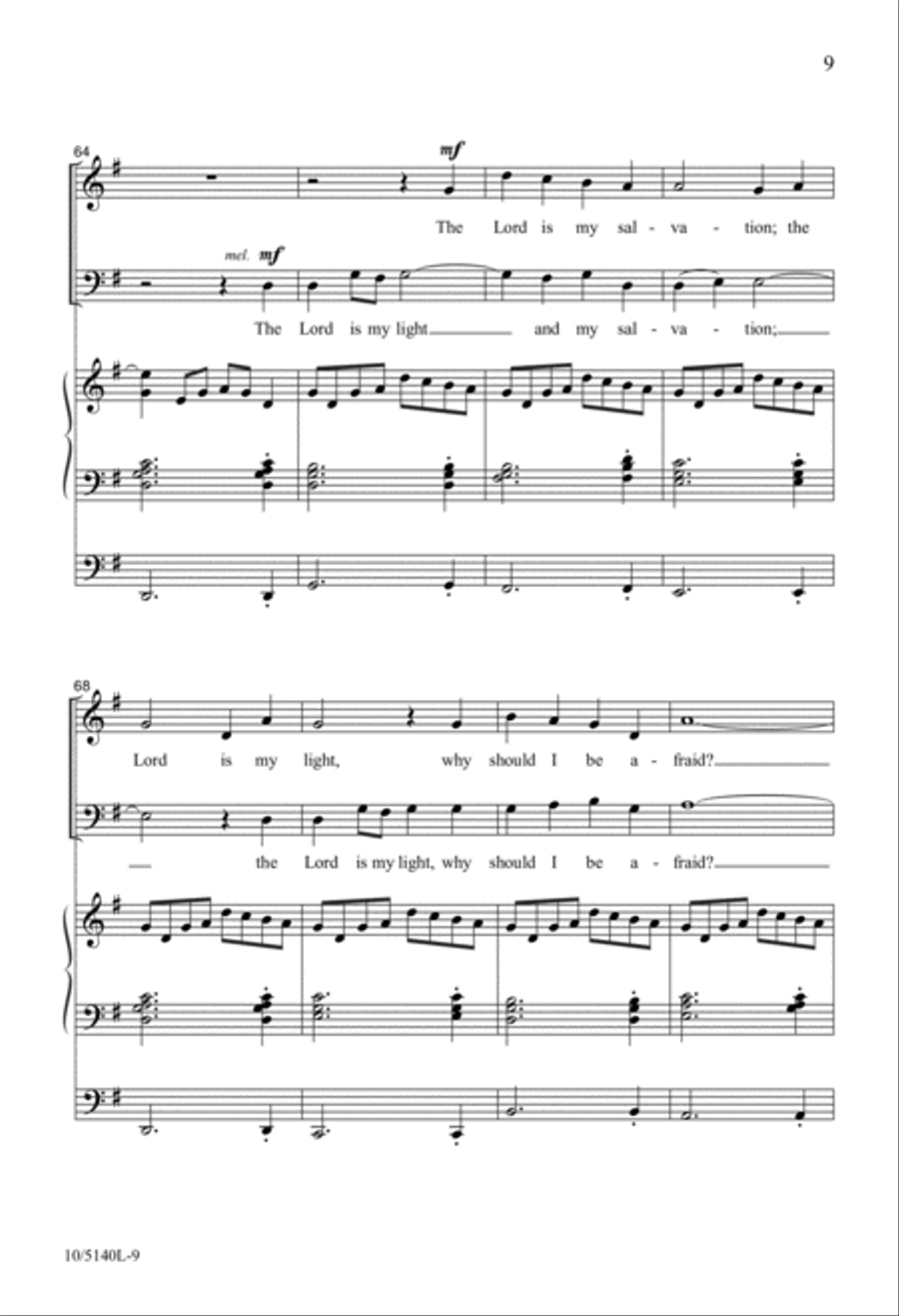 My Light and My Salvation 4-Part scores gallery preview page 9