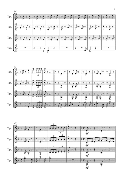 Collective Studies N. 3 of the Method for Trumpet J.B. Arban. Estudos Coletivos N. 3 J.B. Arban image number null