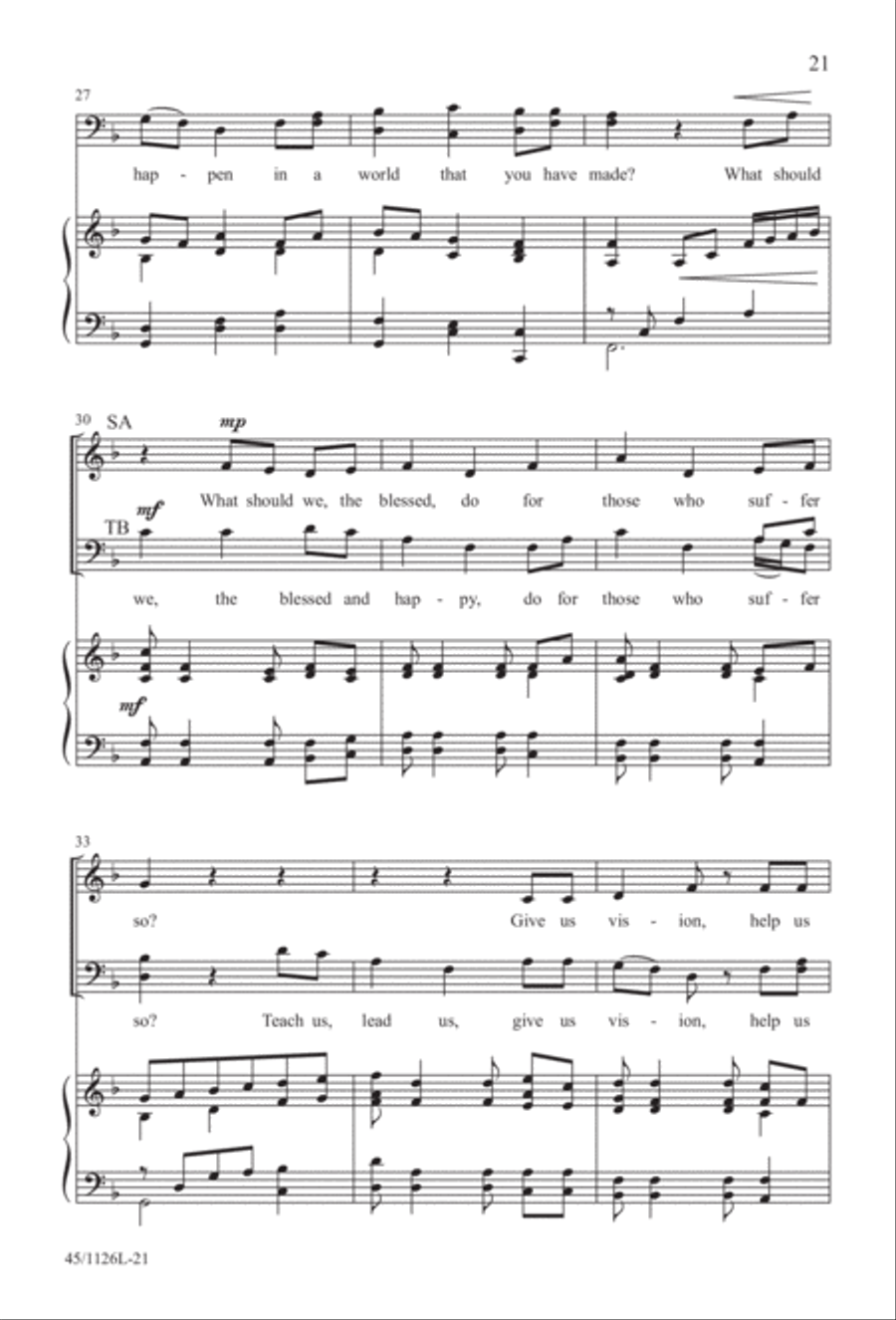 Prayers for the Nations 4-Part scores gallery preview page 22