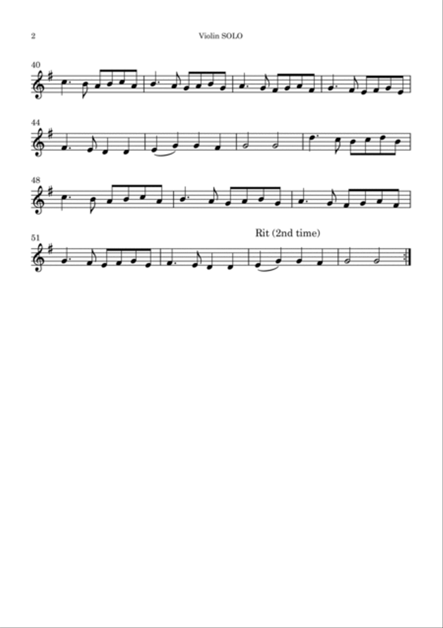 Ding Dong Merrily On High (STR:UK Violin Solo) Violin Solo scores gallery preview page 3