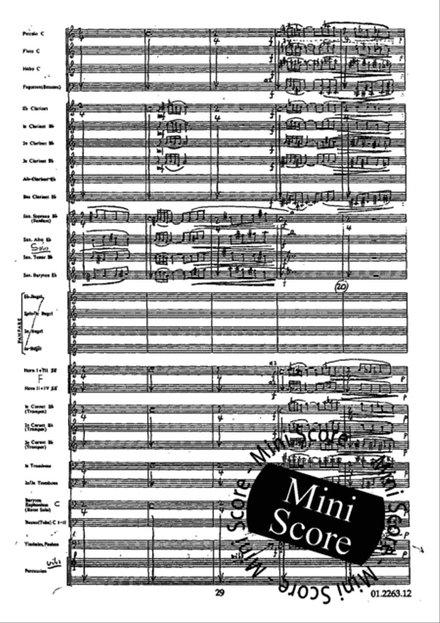 Concerto Grosso Concert Band scores gallery preview page 33