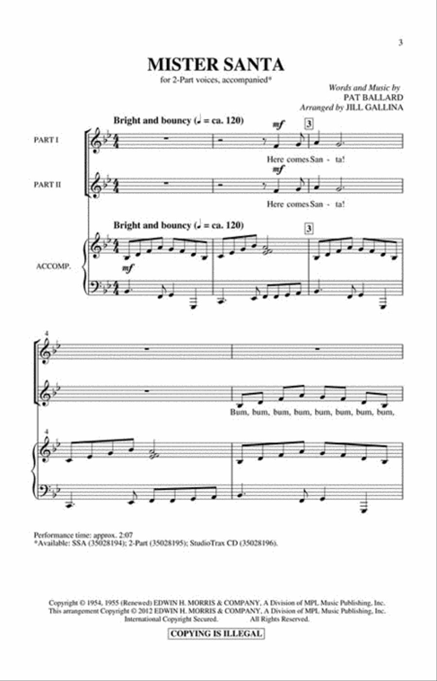 Mister Santa 2-Part scores gallery preview page 2