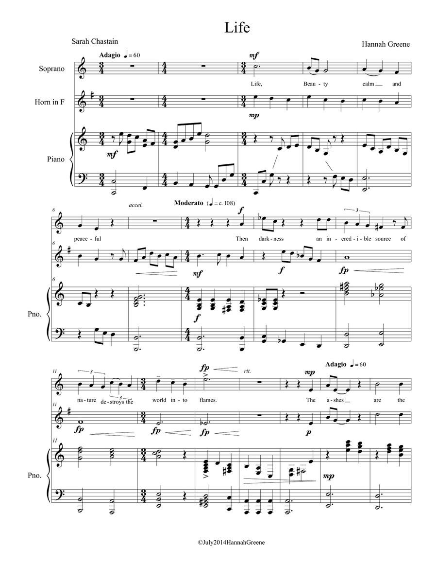 Life Life Small Ensemble scores gallery preview page 3