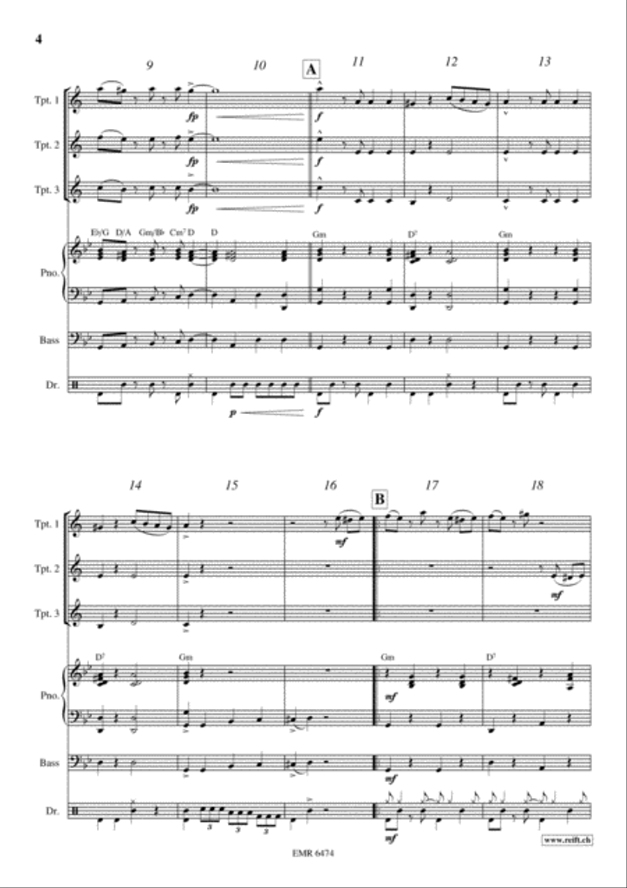Tico Tico Trumpet Trio scores gallery preview page 4