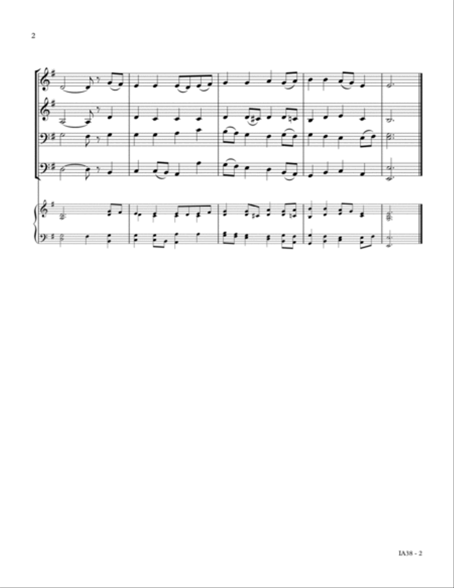 KINGSFOLD (O Sing A Song Of Bethlehem) Small Ensemble scores gallery preview page 2