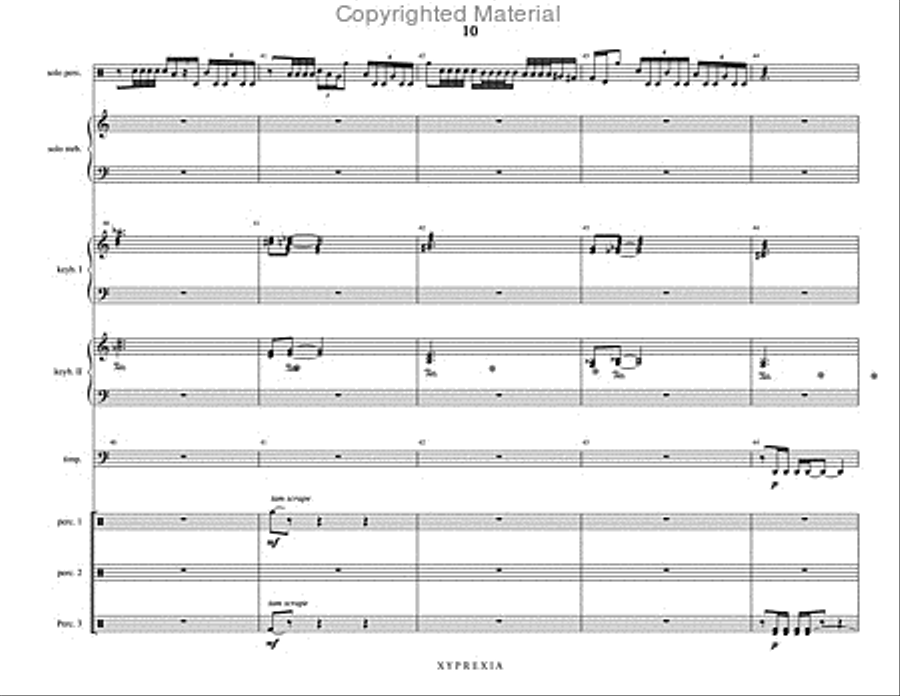 Xyprexia Percussion Ensemble scores gallery preview page 11