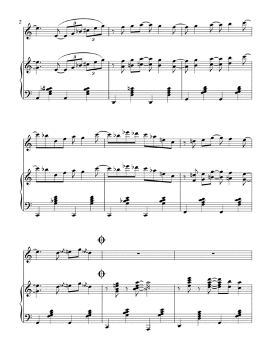 The Way You Look Tonight String Duet scores gallery preview page 3
