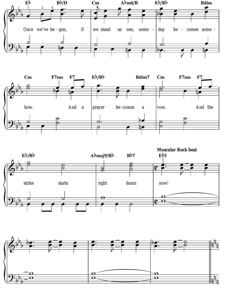 Seize The Day (from Newsies The Musical) Easy Piano scores gallery preview page 4