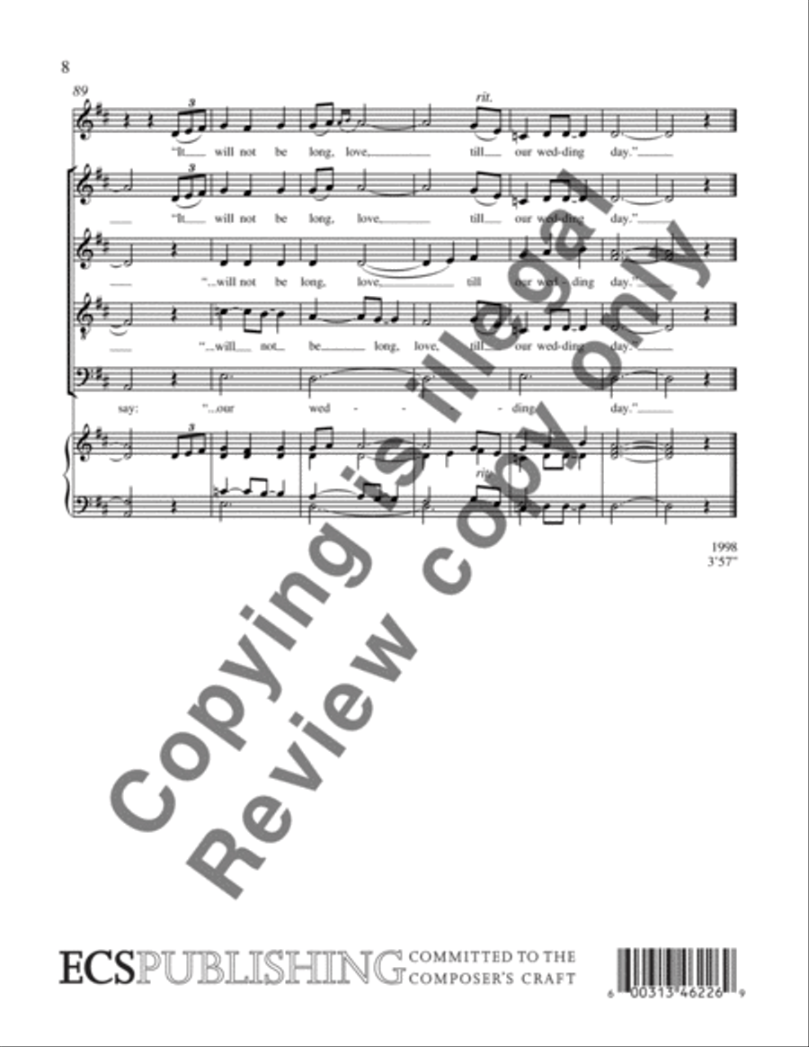 She Moved Through the Fair 4-Part scores gallery preview page 5