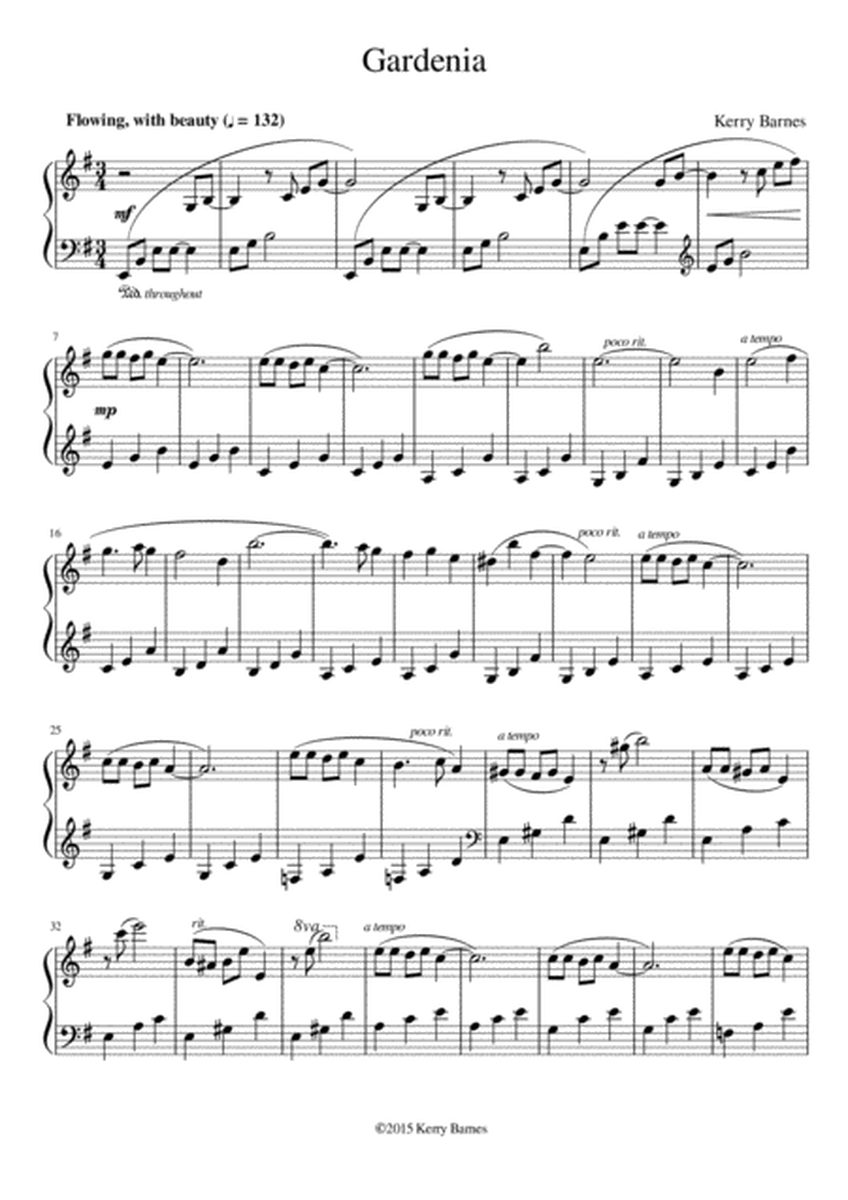 "GARDENIA" Piano Solo image number null