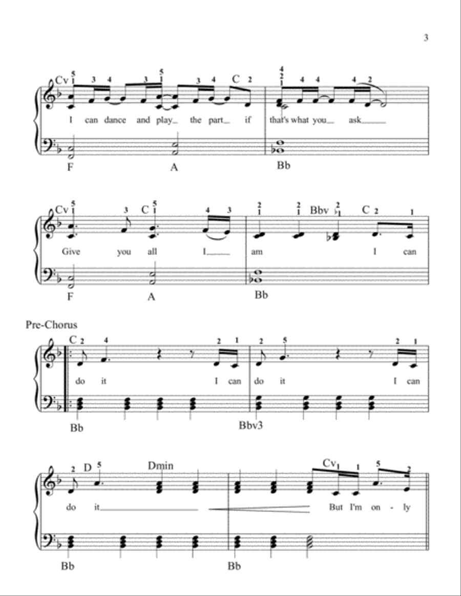 Human Easy Piano scores gallery preview page 3