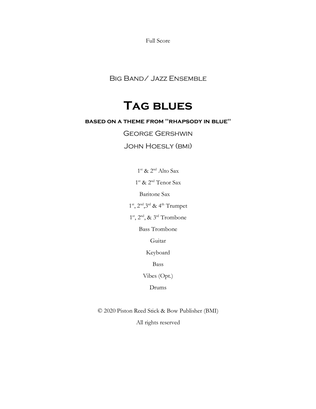 Tag Blues: from Rhapsody In Blue- Jazz Ensemble Big Band
