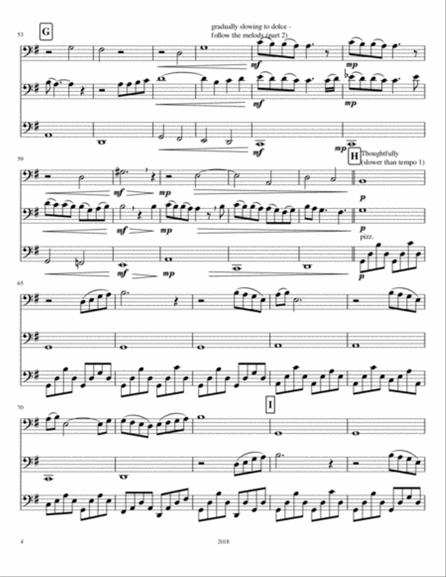 Vincent (Starry Starry Night) String Trio scores gallery preview page 4