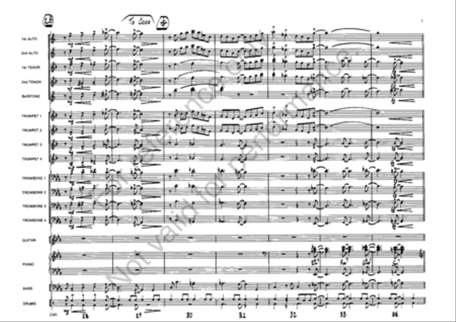 Miners Only Jazz Ensemble scores gallery preview page 6