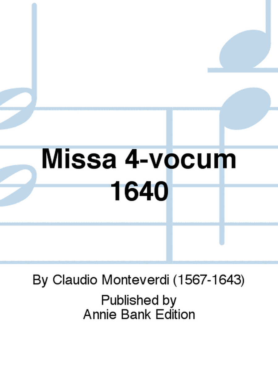 Missa 4-vocum 1640